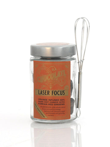 Laser Focus - Vegan, Gluten-Free, Cane Sugar-Free, Soy-Free, Adaptogen - 100g - NEW! - Co Chocolat - Finally, Truly Healthy Chocolates